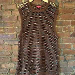 SUPREME BEADED SWEATER VEST SIZE XL